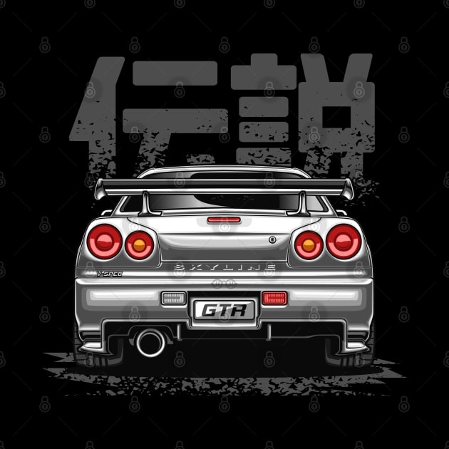 Monster Skyline GTR R34 (Pearl White) by Jiooji Project