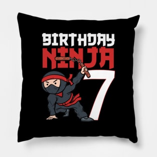 7Th Ninja I'M 7 Bday Best Pillow