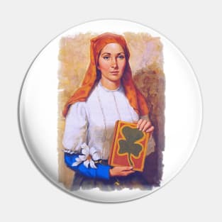 St Dymphna Catholic Orthodox Patroness Patron Irish Saint Pin