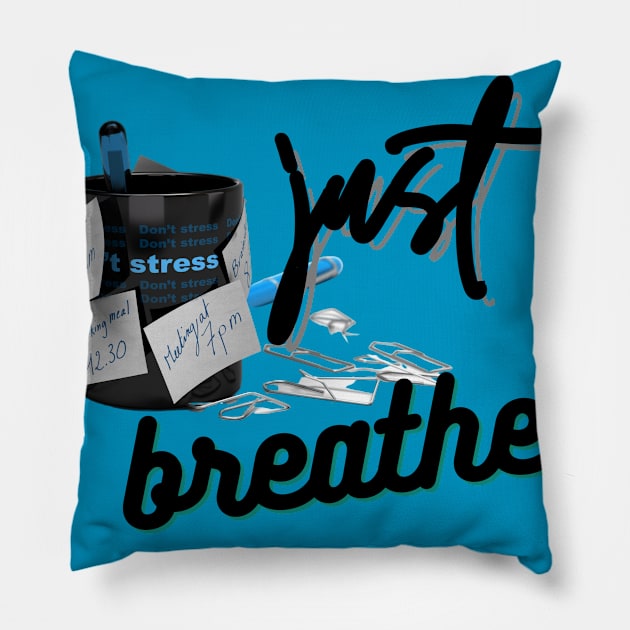 Just Breathe Pillow by UJ Store