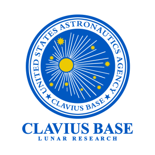 Clavius Base Lunar Research T-Shirt