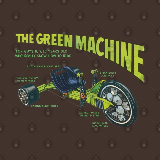 Green Machine Big Wheel '77 by GeekGiftGallery