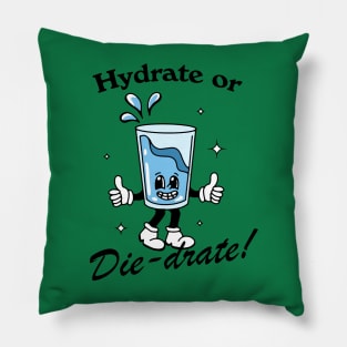 Hydrate or DIE-drate! Pillow