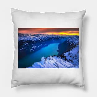 WINTER ALPINE LAKE Pillow