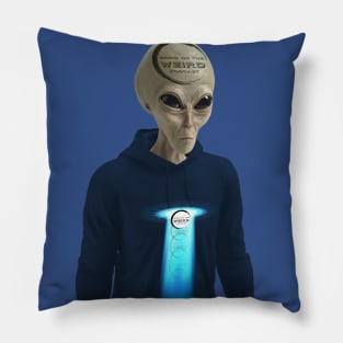 Taylock Wearing BOTW UFO Hoodie Pillow