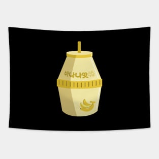 Banana milk Korea cute drink Tapestry