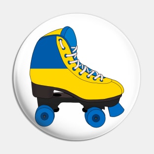 Roller Skating Ukraine Pin