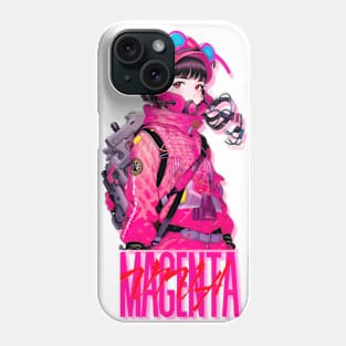 Viva Magenta CyberGirl Phone Case