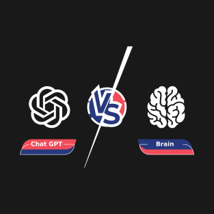 chatgpt vs brain T-Shirt