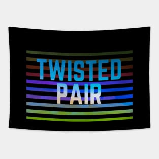 twisted pair Mask Tapestry