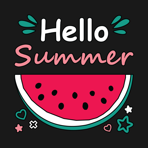 Hello Summer watermelon design by WAADESIGN