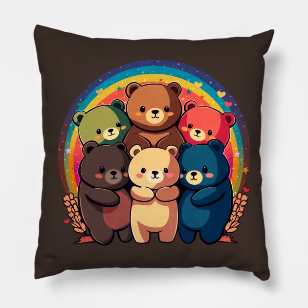 Bear Pride Party Pillow by ArtDiggs