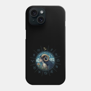 ZODIAC Capricorn - Astrological CAPRICORN - CAPRICORN - ZODIAC sign - Van Gogh style - 15 Phone Case