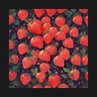 strawberry pattern T-Shirt