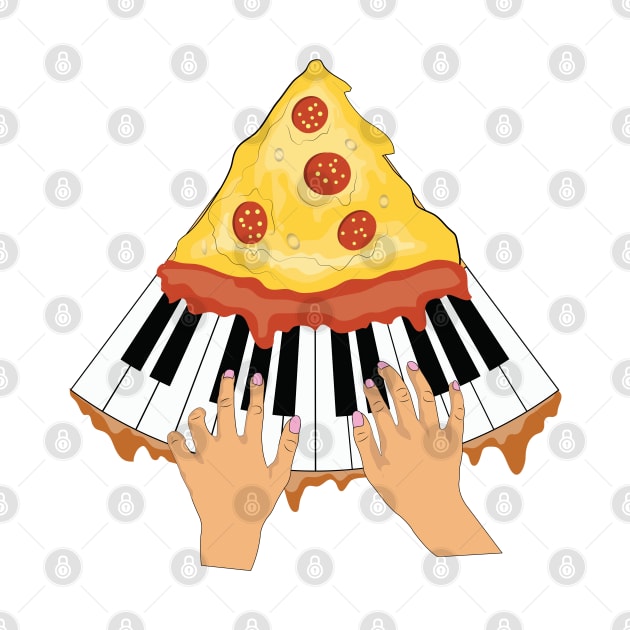 pizza and piano by ArticArtac