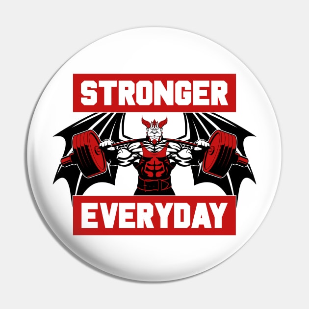 Stronger Everyday Red Pin by Alistar