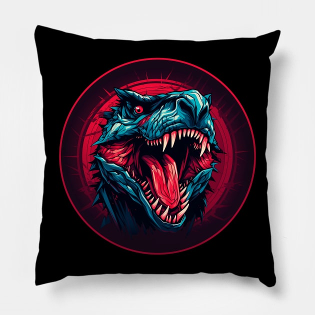 t rex Pillow by alvalferca