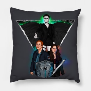 The Guardian, The Champion, & The Shield - Color Pillow