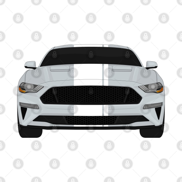 Mustang GT Iconic-Silver + White Stripes by VENZ0LIC