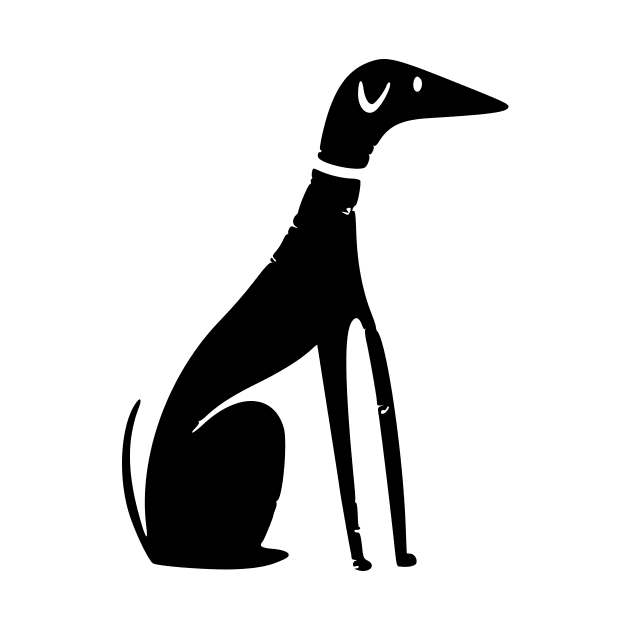 greyhound dog by xam