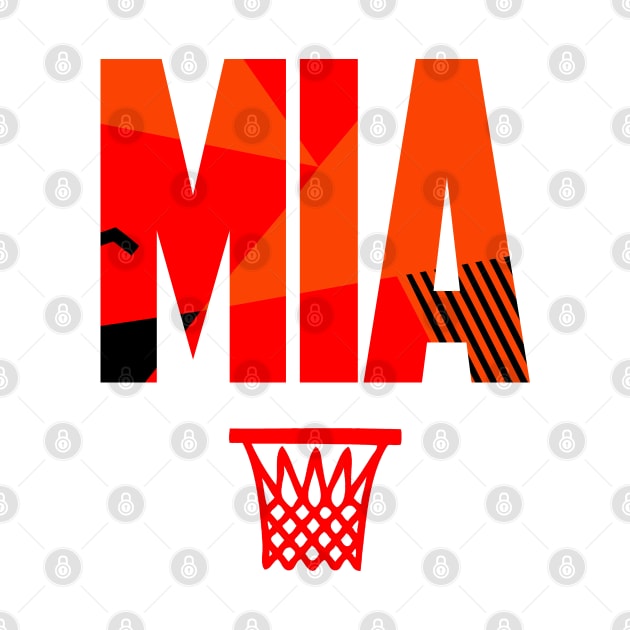 Retro Miami Basketball Art by funandgames