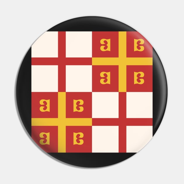 Palaiologos Dynasty - Byzantine Constantinople Flag Pin by MeatMan