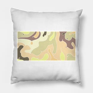 Cute doodles, funny pattern in delicate colors Pillow