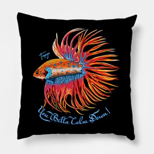 Crowntail Betta Fish Pillow