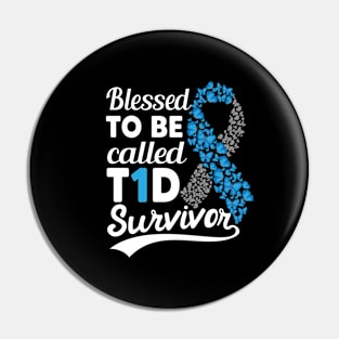 In This Family No One Fights Alone Diabetes Awareness Pin