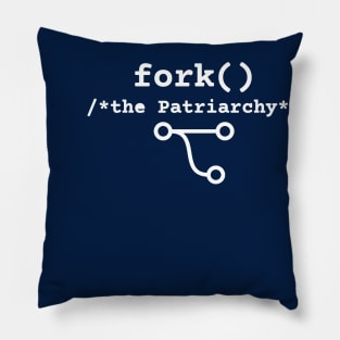 Fork the Patriarchy :: fork() /* thePatriarchy */  :: F**k the Patriarchy Pillow