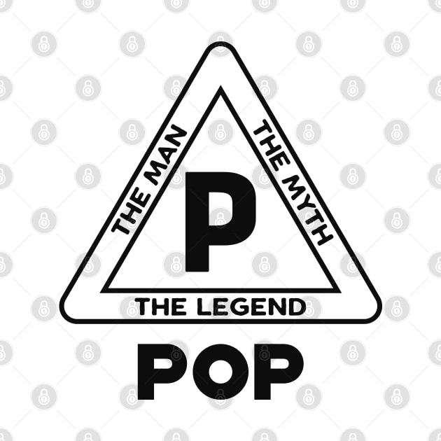 Pop - The man the myth the legend by KC Happy Shop