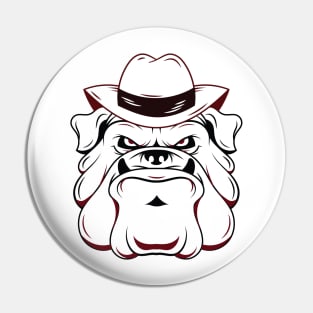 Tough Dog Bulldog Pin