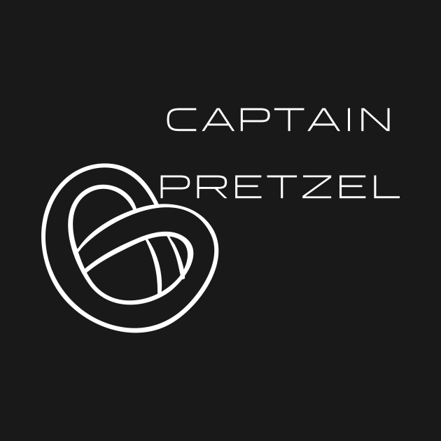 Captain Pretzel Typography White Design by Stylomart