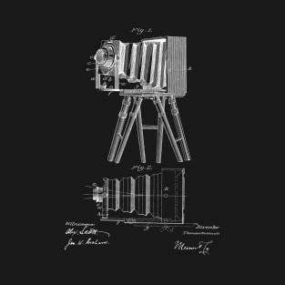 Camera Vintage Patent Drawing T-Shirt