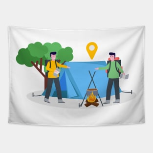 Hiking Camping Tapestry