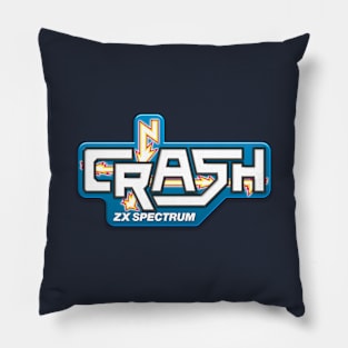 Crash Magazine logo Pillow