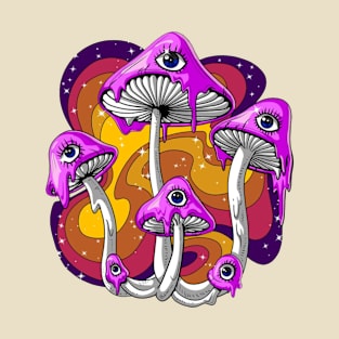 Magic Mushroom Psychdelic T-Shirt