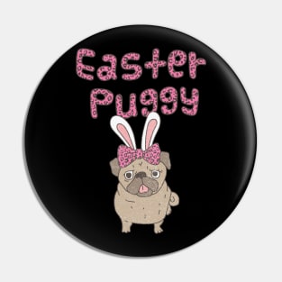 Funny Easter Puggy Pin