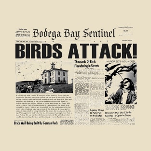 The Birds Newspaper T-Shirt