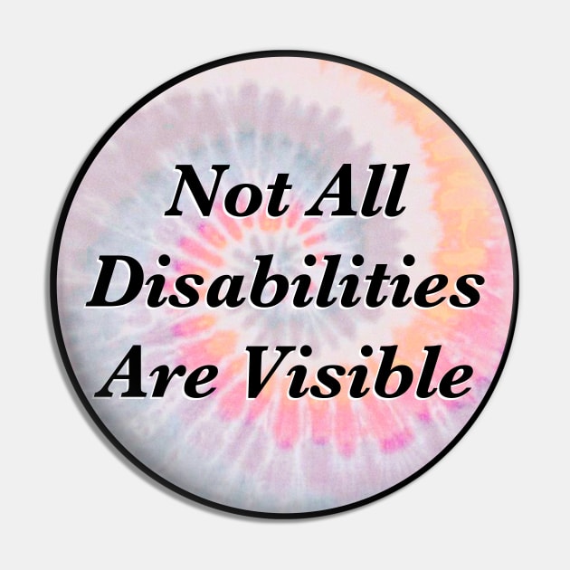 Not All Disabilities Are Visible Pin by Football from the Left