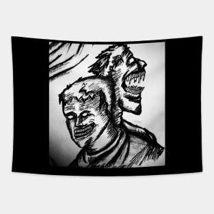 Two heads Tapestry