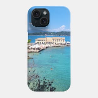 Corfu Beach Club Paradise View Print Phone Case