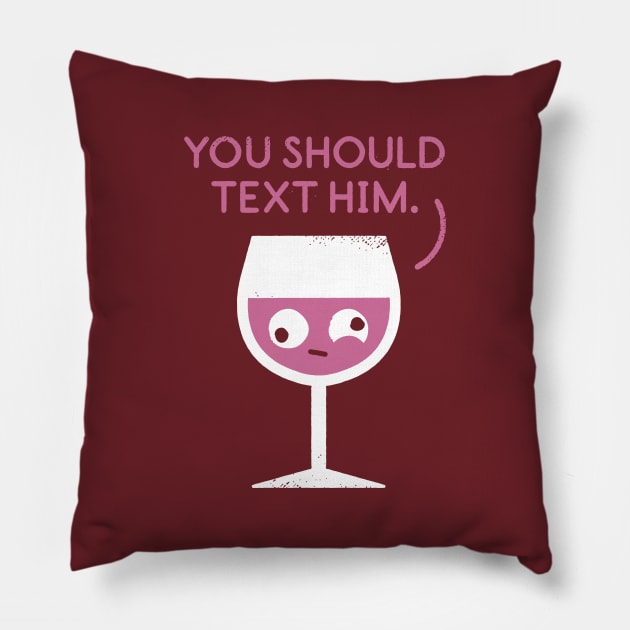 You Red My Mind Pillow by David Olenick