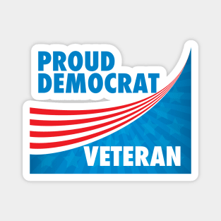 Proud Democrat Veteran Magnet