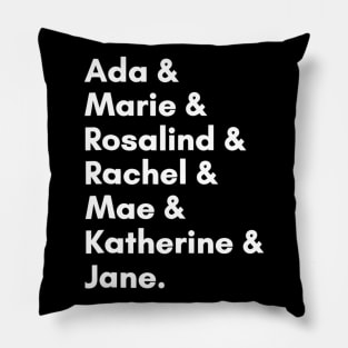 Famous Women In Science And Math Stem Teacher Gift Pillow