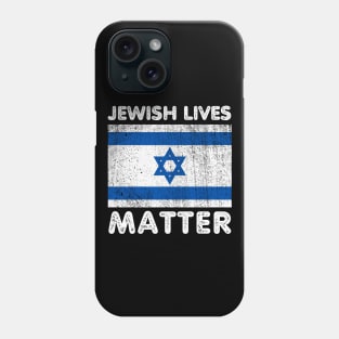 Blue and White Israel Flag, Stand with Israel Phone Case