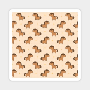 Horse Cute Animal Pattern Magnet