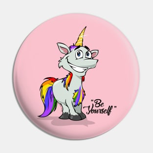 Be Yourself - Unicorn #2    Lt Tees Pin