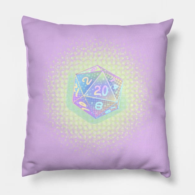 Pastel D20 Pillow by simonajulieta