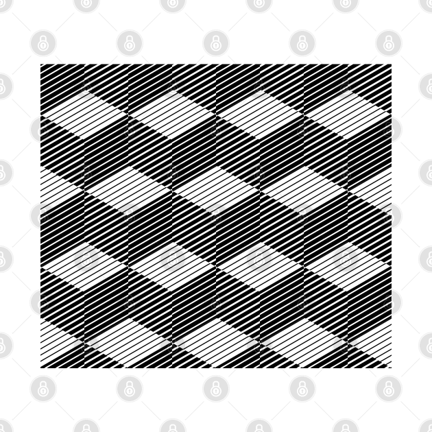 Square line pattern by Vilmos Varga